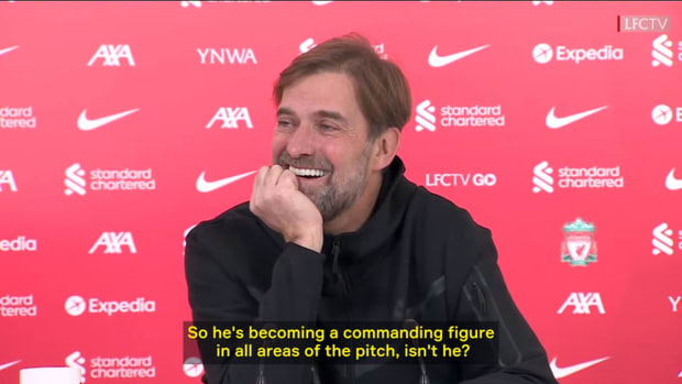 Klopp on Fabinho: 'He was outstanding last night.'